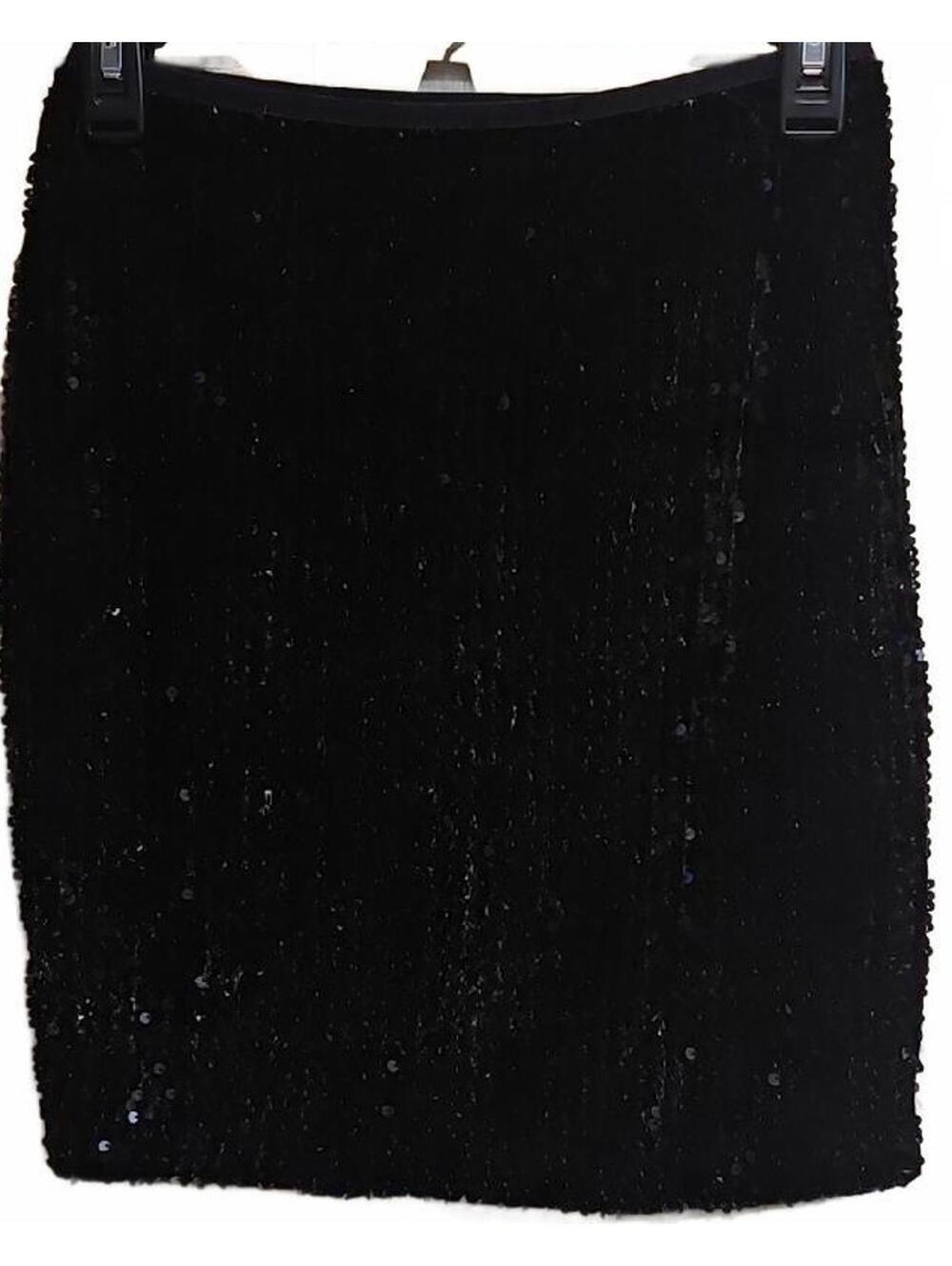 Only Elegant Black Sequin Lined Skirt Size S
